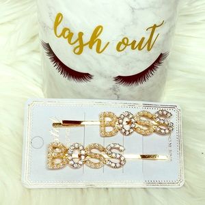 Boss hair pins